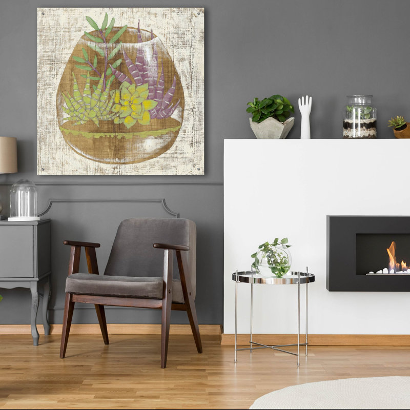 Art mural en verre épique «Glass Garden 2» par Chariklia Zarris, 36 po x 36 po, H 36 po x l 36 po