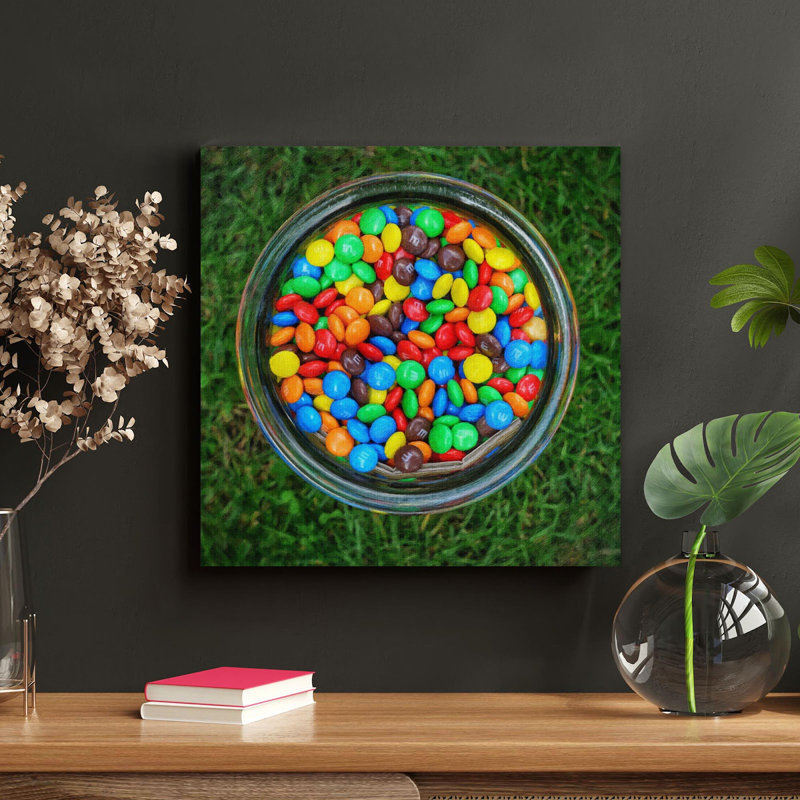 " Jar Of M&M'S " Painting Print, 12" W x 12" H