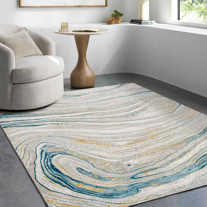 Darsie Rectangle Geometric Washable Area Rug, Rectangle 120 x 170cm