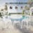 Outdoor 3-Piece Cast Aluminum Iris Bistro Set-501288081