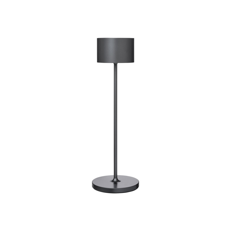 FAROL Mobile Rechargeable LED Buffet Lamp, Gunmetal Metallic Grey