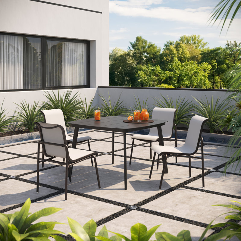 Orso Sling Side Chair, Carbon