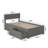 Daurice Solid Wood Platform Bed with Panel Footboard & Storage Drawers-352388110-364139124