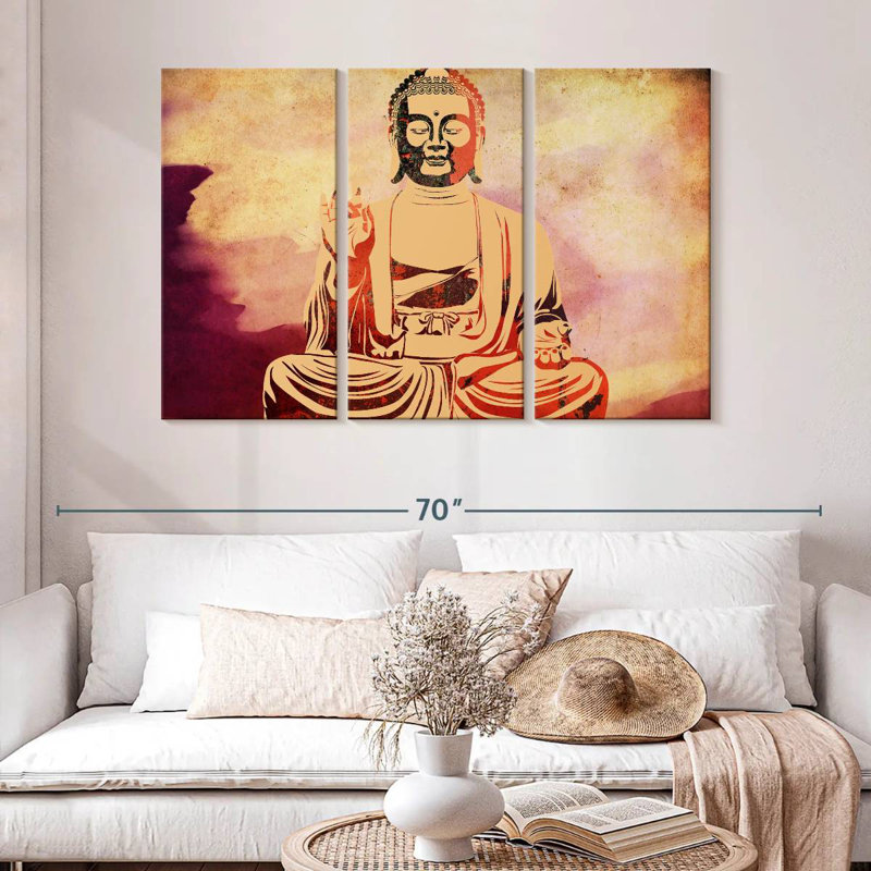 Leisha Warm Buddha, 32" H x 50" W
