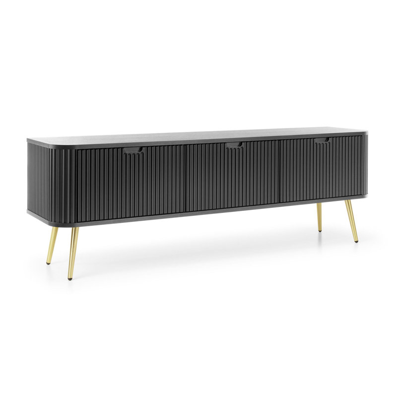 TV-LOWBOARD 200 cm, Black