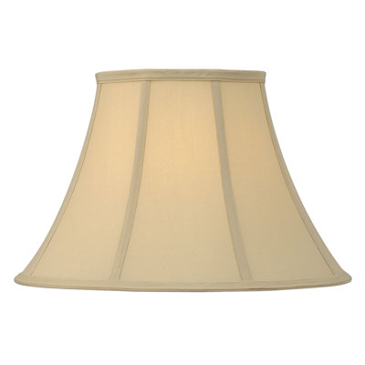 Abat-jour cloche en soie 11 "H 11" x l 18 "(Araignée) beige foncé