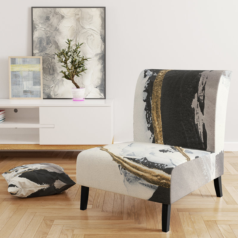 Fauteuil de chambre rembourré Glam Painted Arcs II