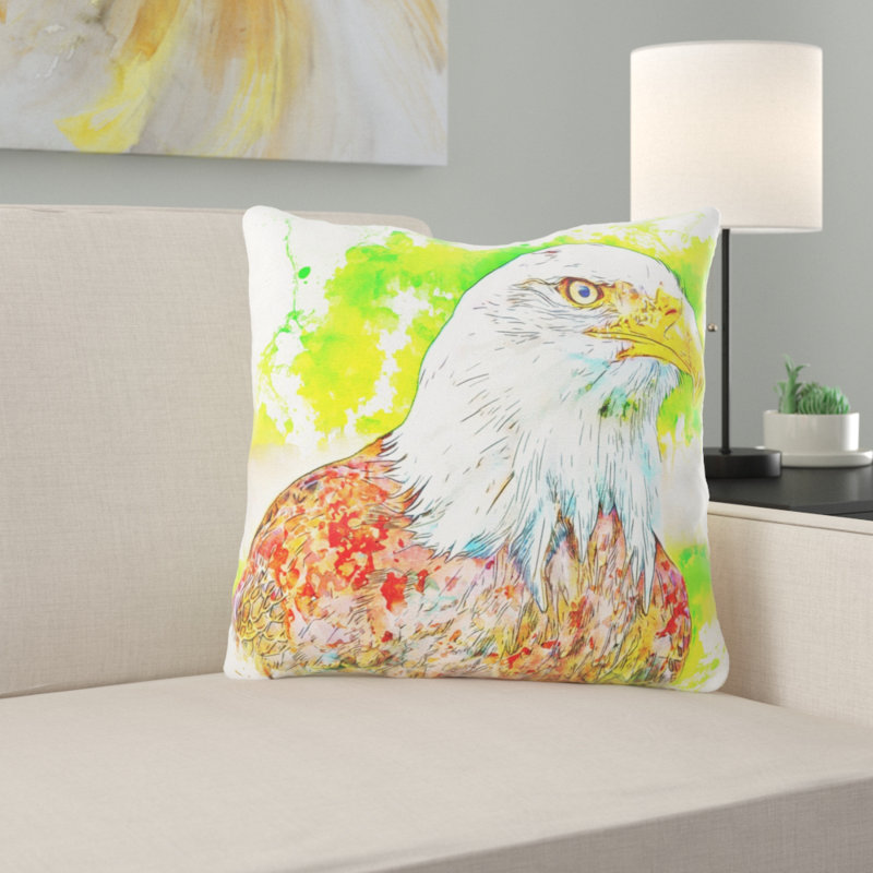 Coussin oiseau Mccaffrey, Microsuède, Intérieur