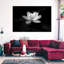 Fleur de lotus, impression monochrome sur toile-286247658