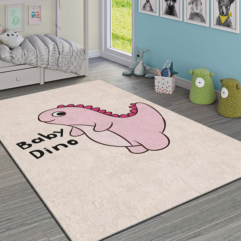 Luxurious Polyester Area Rug, 3.3 x 4.6 Feet | 740 g/m² Velvet Fabric, Non-Slip Felt Dot Underside, Laminated Sponge for Comfort | Antibacterial, Machine Washable at 86°F | Elegant Digital Print Design for Home Décor