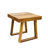 Wood Outdoor Lounging Solution - Chair, & Compact Side Table - Cushions For Long-Term Sun Exposure Comfort Fabric-1574942520