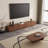 94.5" Brown Wooden Combination TV Cabinet with 6 Drawers, Can Be Used Separately