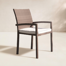 Alyisa Wicker Premium All-Weather Wicker Outdoor Stacking Dining Armchair with Cushion