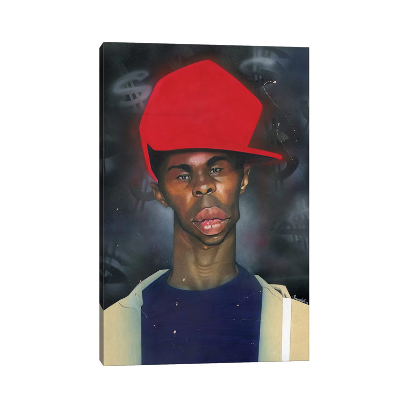 «Ace» par Manasseh Johnson - impression sur toile tendue, H 18 po x l 12 po x 1,5 po