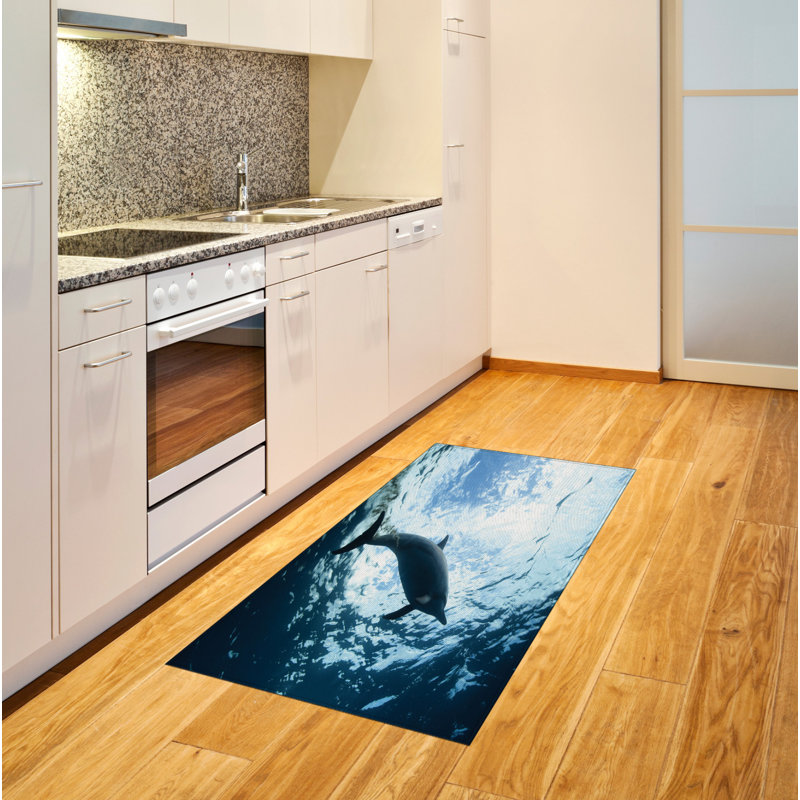 Sea Animals Animal Print High Density Long Fiber Poly Threads Decorative Area Rug Carpet, Rectangle 2'7" x 5'