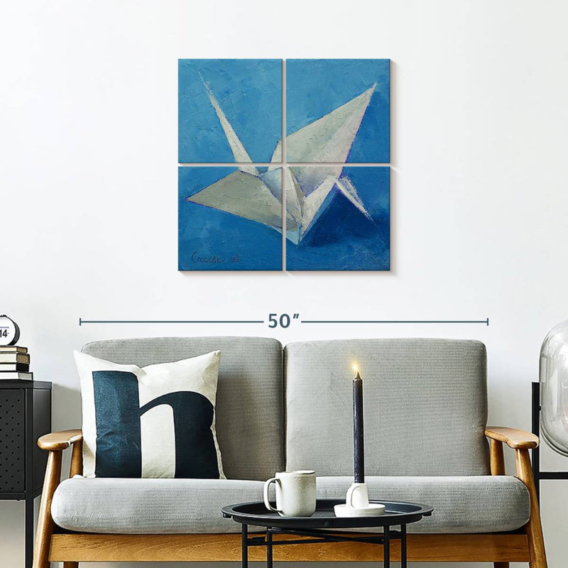 Grue Ashelle Origami, H 26 po x l 26 po