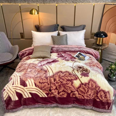 Clairlea Embroidered Throw Blanket