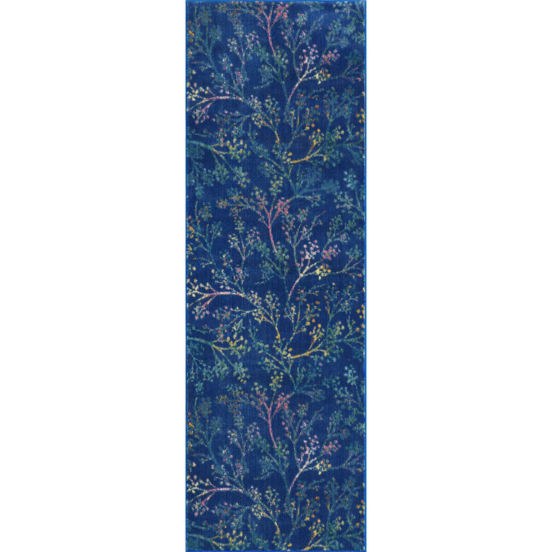 Floral Indoor Rug, Runner 2' x 6'