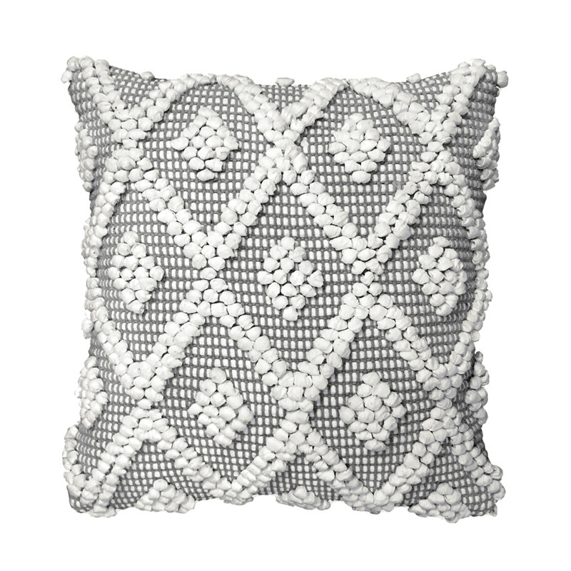 Housse de coussin géométrique carrée
