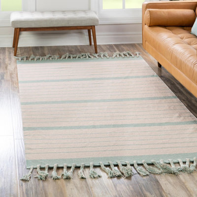 Yeadon Cotton Striped Indoor Rug