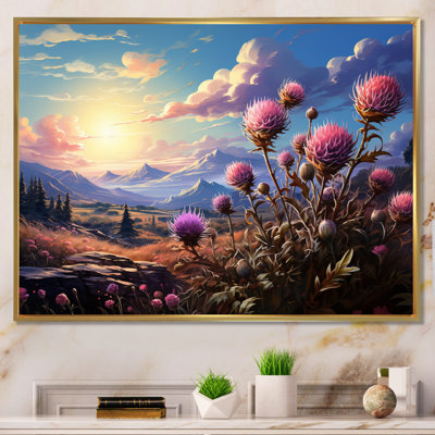 " Purple Thistle Thought "