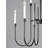 Anelys 9 - Light Steel Dimmable Chandelier