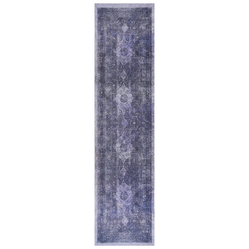 Non-slip Area Rug - Washable, Low-pile, For Kitchen, Bedroom (anthracite, 2'6'' X 10' Kitchen Non-slip, & Pet Safe