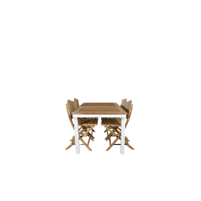 Abbie-Mae 4 - Person Dining Set, H75 x L240 x W90cm