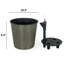 Pot à fleurs 10,2 po gris à arrosage automatique-22323944