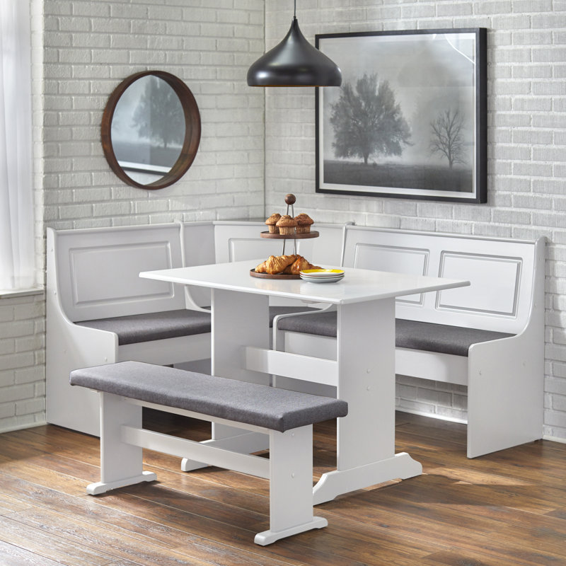 Tucana 5 - Person Trestle Dining Set, White