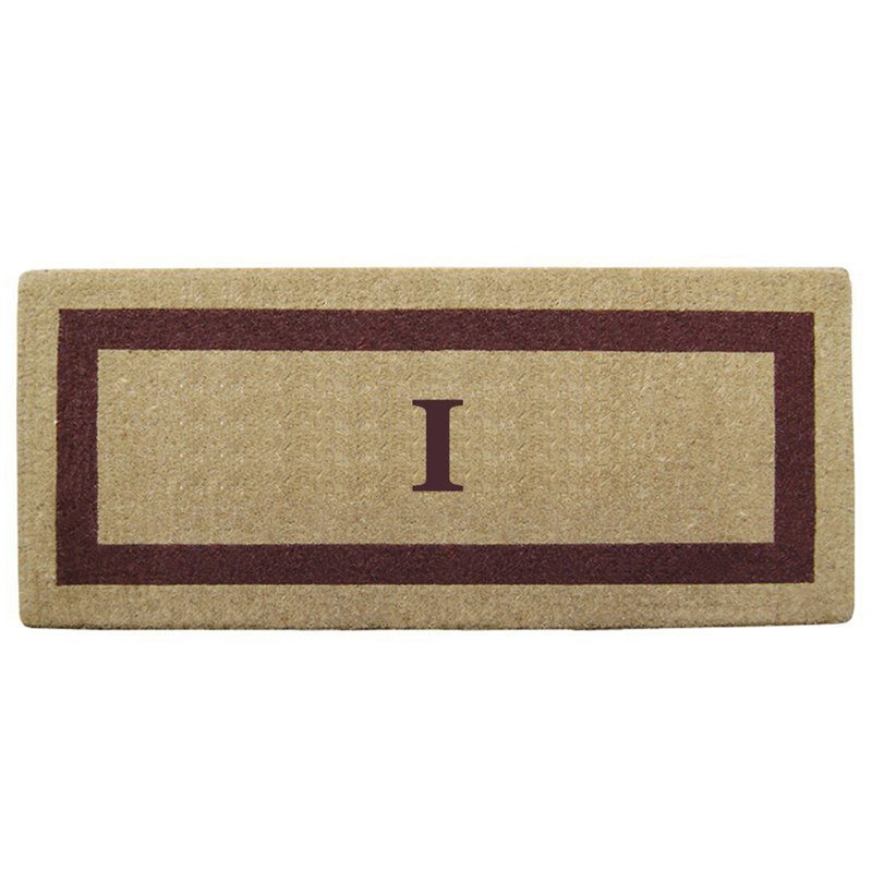 Tapis de porte antidérapant pour l'extérieur, Brun, L 22 po x L 36 po, I