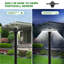 Lampadaire DEL extérieur 150W 21000LM 3000K4000K 5000K réglable avec photocellule