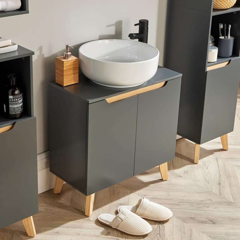 Florence Bathroom Cabinet, Grey