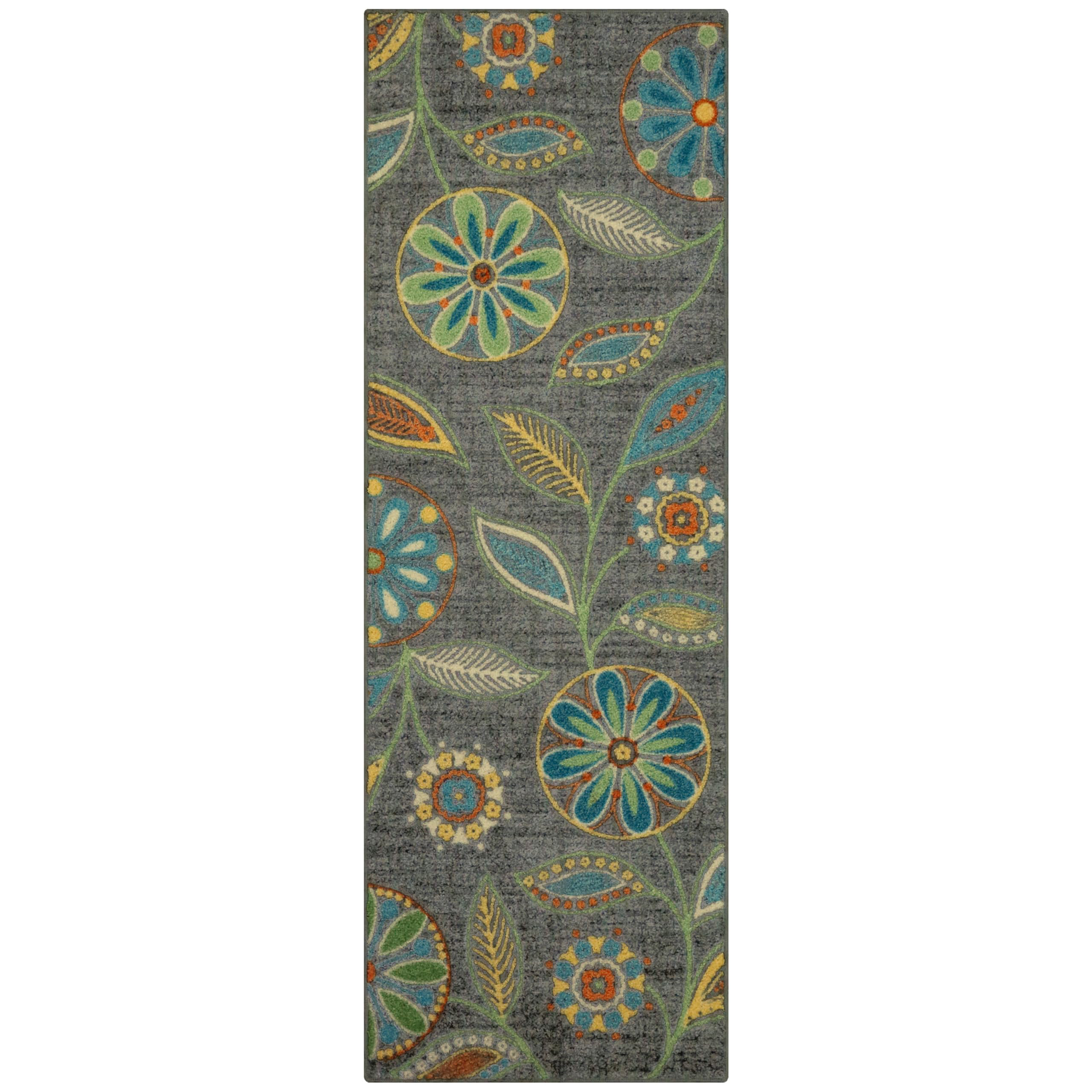 Red Barrel Studio Reggie Floral Runner Rug Non Slip Hallway Entry ...