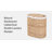 Sustainable Handwoven Double Lidded Oval Hamper Sorter, Water Hyacinth