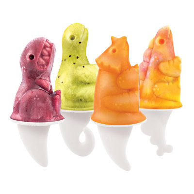 Tovolo 4 Piece Dino Pop Mold Set