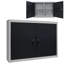 Armoire à outils murale de style industriel en métal gris et noir