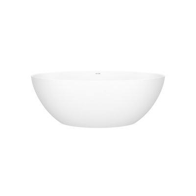Corvara 59" x 32" Freestanding Soaking Bathtub With Void