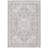 Brysin Oriental Machine Woven Power Loom Polypropylene Area Rug in Ivory/Gray-1814913769
