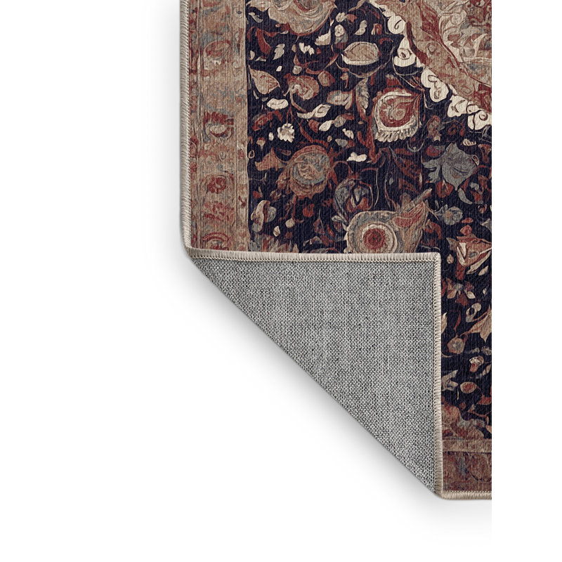 Tapis brun lavable à la machine, Carré 6 pi