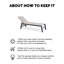 Chaise longue inclinable 66,15 po avec table-88999371