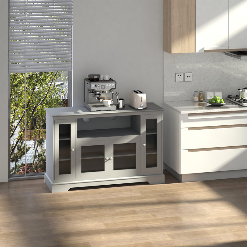 Buffet de 51,25 po de largeur Britteney, Gris