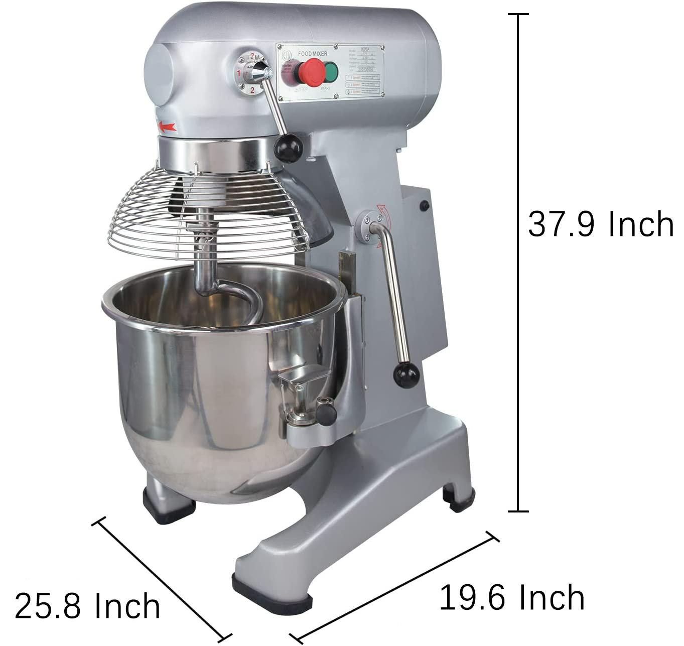 Hakka Commercial 5 Quart Spiral Mixers and Dough Mixer