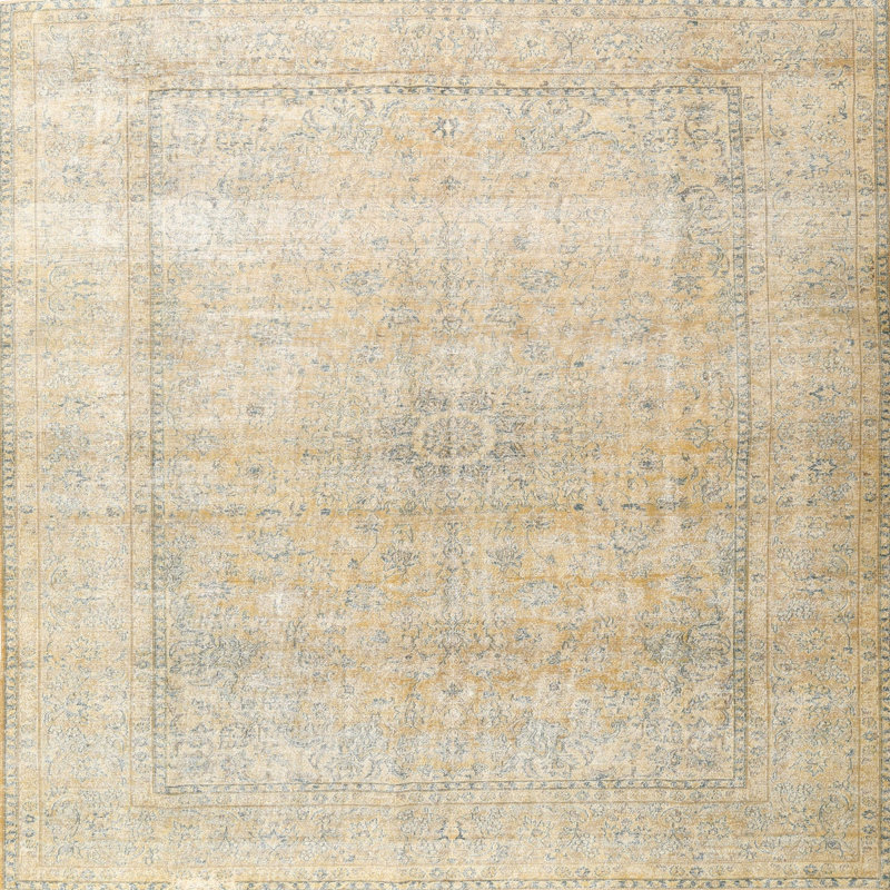 Tapis beige traditionnel/rose pâle Crenwick, Rond 5 pi