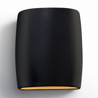 Moraga Single Light Ceramic Dimmable LED Flush Mounted Sconce