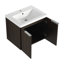 24 Inch Bathroom Cabinet With Resin Sink,Soft Close Doors,Float Mounting Design