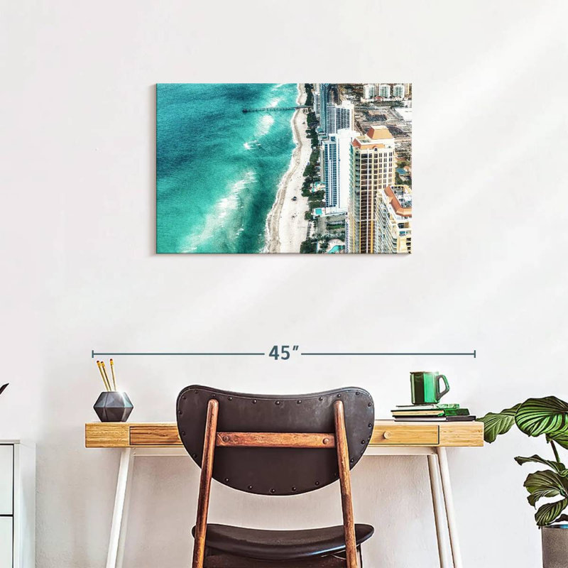Nicci Miami Beach en été, H 20 po x l 30 po