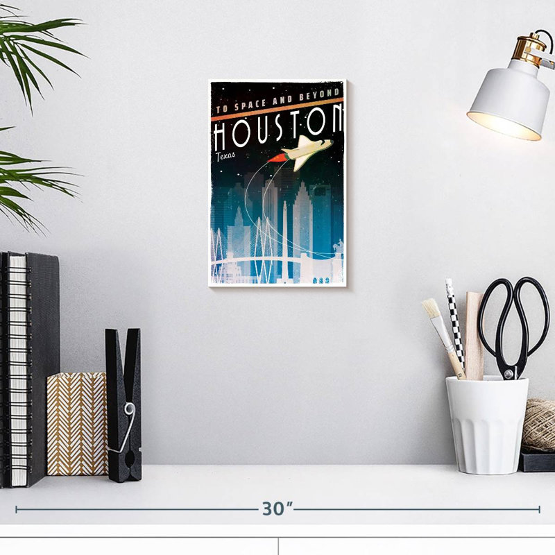 Au-delà de Houston, H 12 po x l 8 po