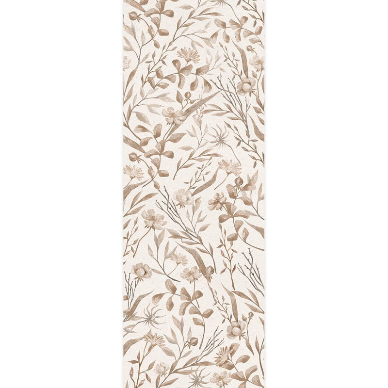 Bordure florale pelez et collez, L 132 po x l 48 po