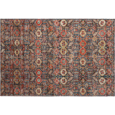 Premium Machine Washable Cerrito AMF574 Red Rug